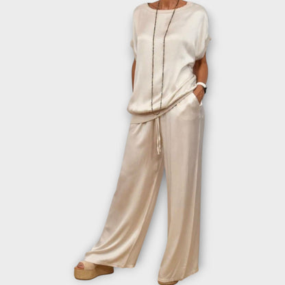 Ensemble Deux Pièces Satin Luxe