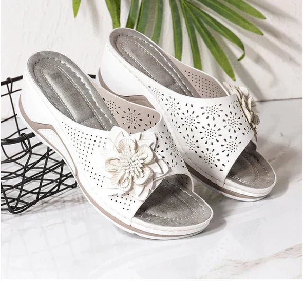 Camy™ | Sandales Orthopédiques en Cuir Souple avec Support de Voûte