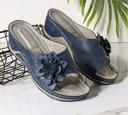 Camy™ | Sandales Orthopédiques en Cuir Souple avec Support de Voûte