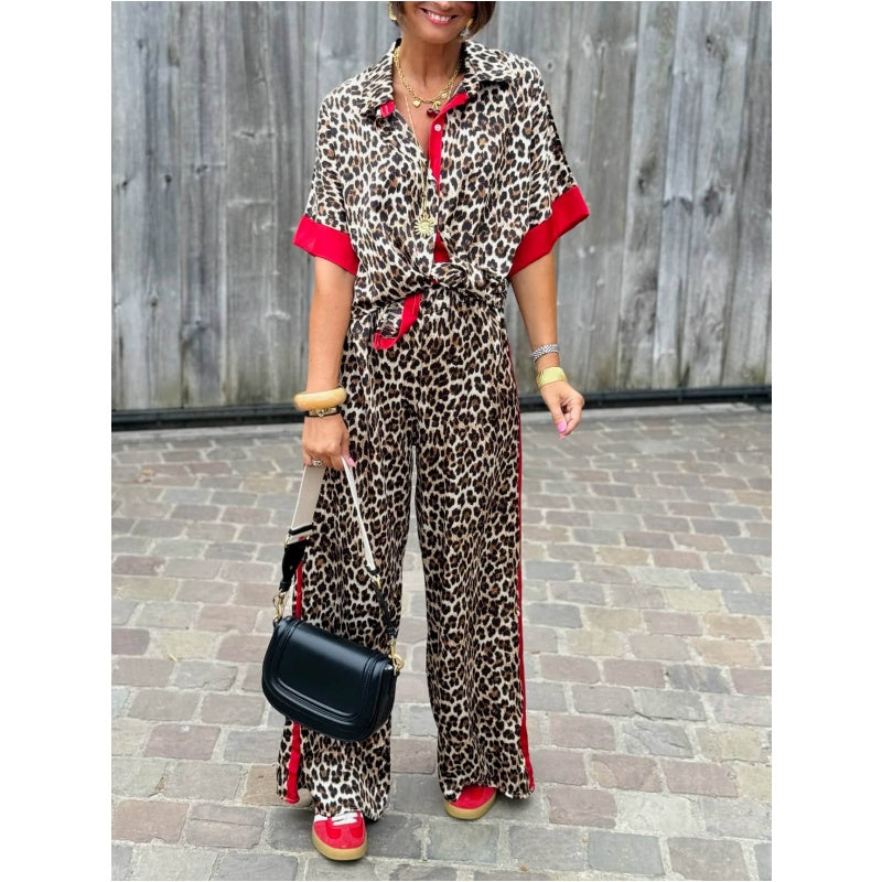 COLLINS – ENSEMBLE DE VÊTEMENTS LUXUEUX EN LEOPARD