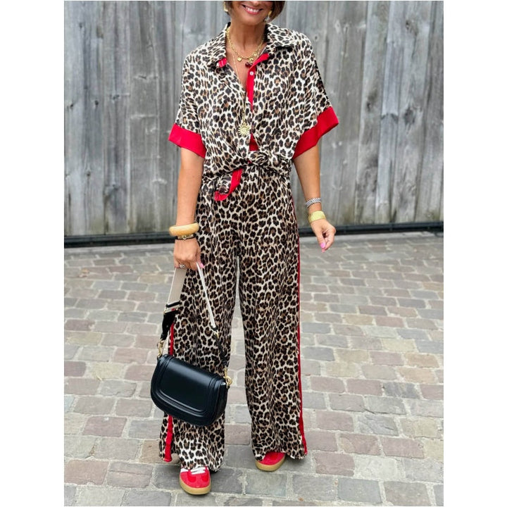 COLLINS – ENSEMBLE DE VÊTEMENTS LUXUEUX EN LEOPARD
