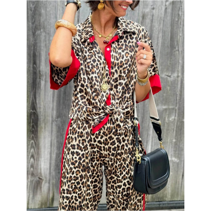 COLLINS – ENSEMBLE DE VÊTEMENTS LUXUEUX EN LEOPARD