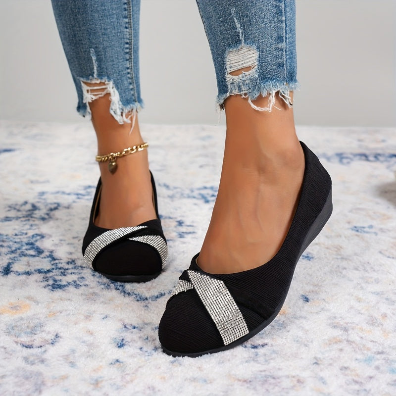 Lavande - Ballerines Élégantes à Talon Wedge