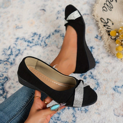 Lavande - Ballerines Élégantes avec Talon Wedge