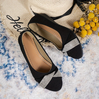Lavande - Ballerines Élégantes à Talon Wedge