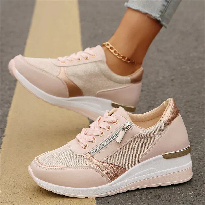 Candy™ | Baskets Orthopédiques avec Lacets et Fermeture Éclair Latérale
