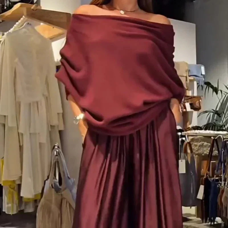 Alba | Ensemble élégant avec un design décolleté Bardot