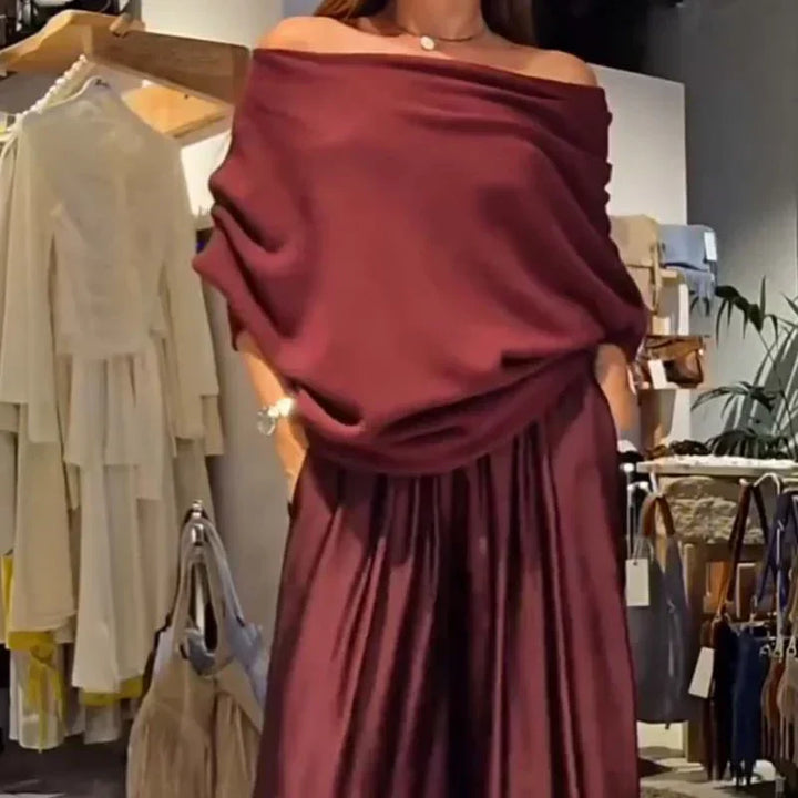 Alba | Ensemble élégant avec un design décolleté Bardot