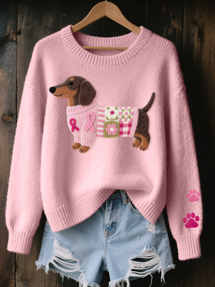 CLAIRE – PULL CHALEUREUX AU MOTIF CHIEN