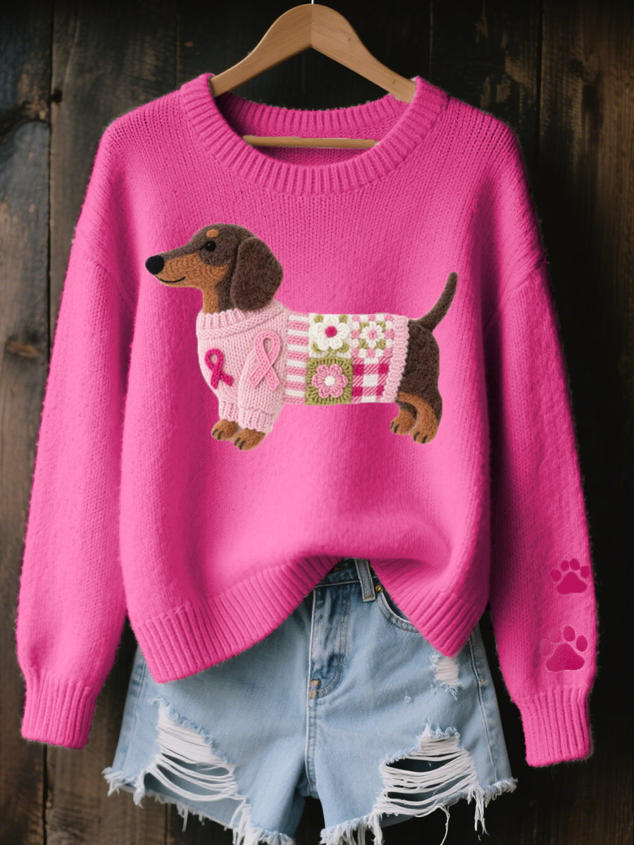CLAIRE – PULL CHALEUREUX AU MOTIF CHIEN