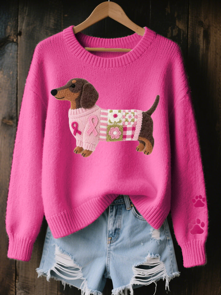 CLAIRE – PULL CHALEUREUX AU MOTIF CHIEN