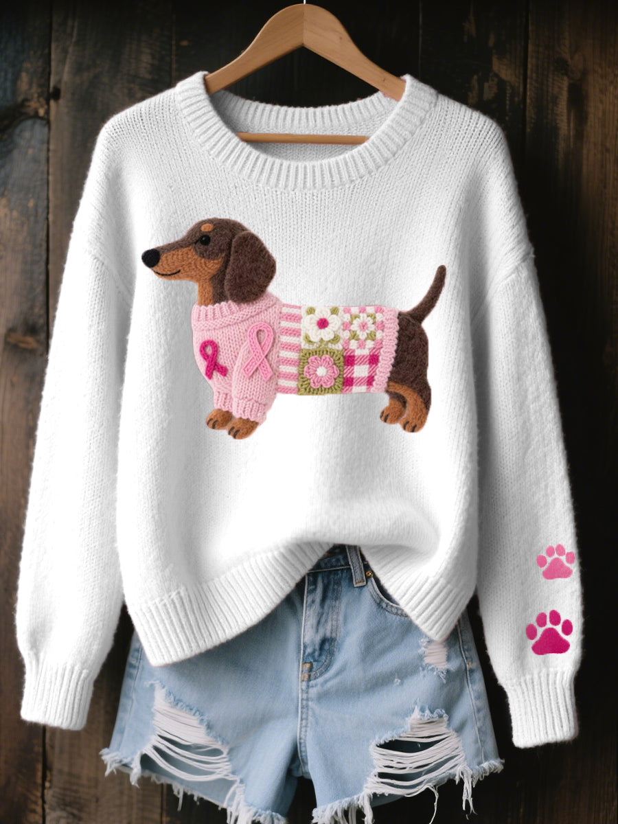 CLAIRE – PULL CHALEUREUX AU MOTIF CHIEN