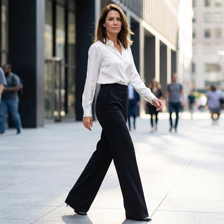 Danaro™ | Pantalons Taille Haute, Jambes Droites