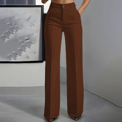 Danaro™ | Pantalons Taille Haute, Jambes Droites
