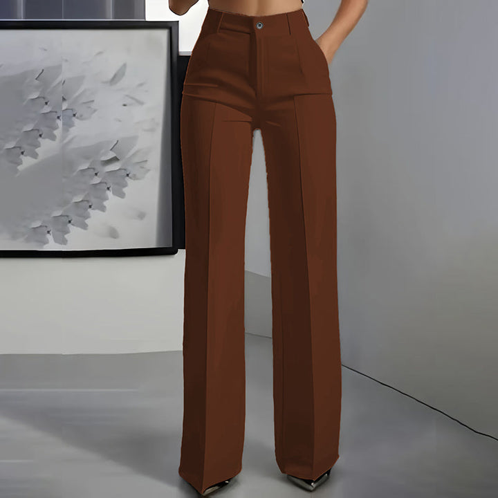 Danaro™ | Pantalons Taille Haute, Jambes Droites