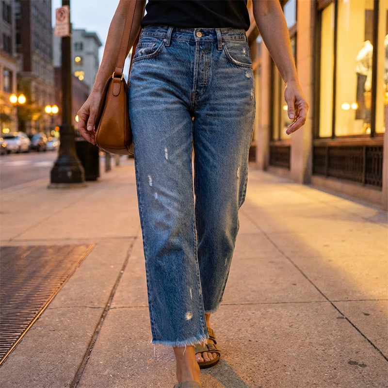 Danice™ | Jeans droits coupés