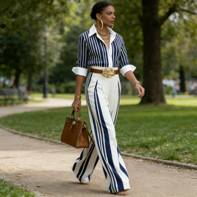 Atenas ™ | Ensemble Chemise et Pantalons Amples