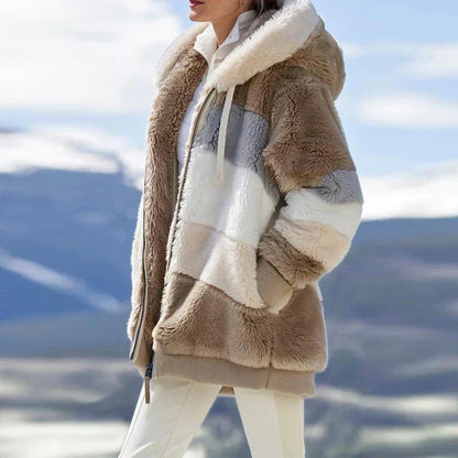 Alexa | Veste d'Hiver avec Capuche et Fermeture Éclair