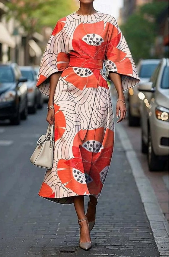 Angelica | Robe Midi à Charm Floral