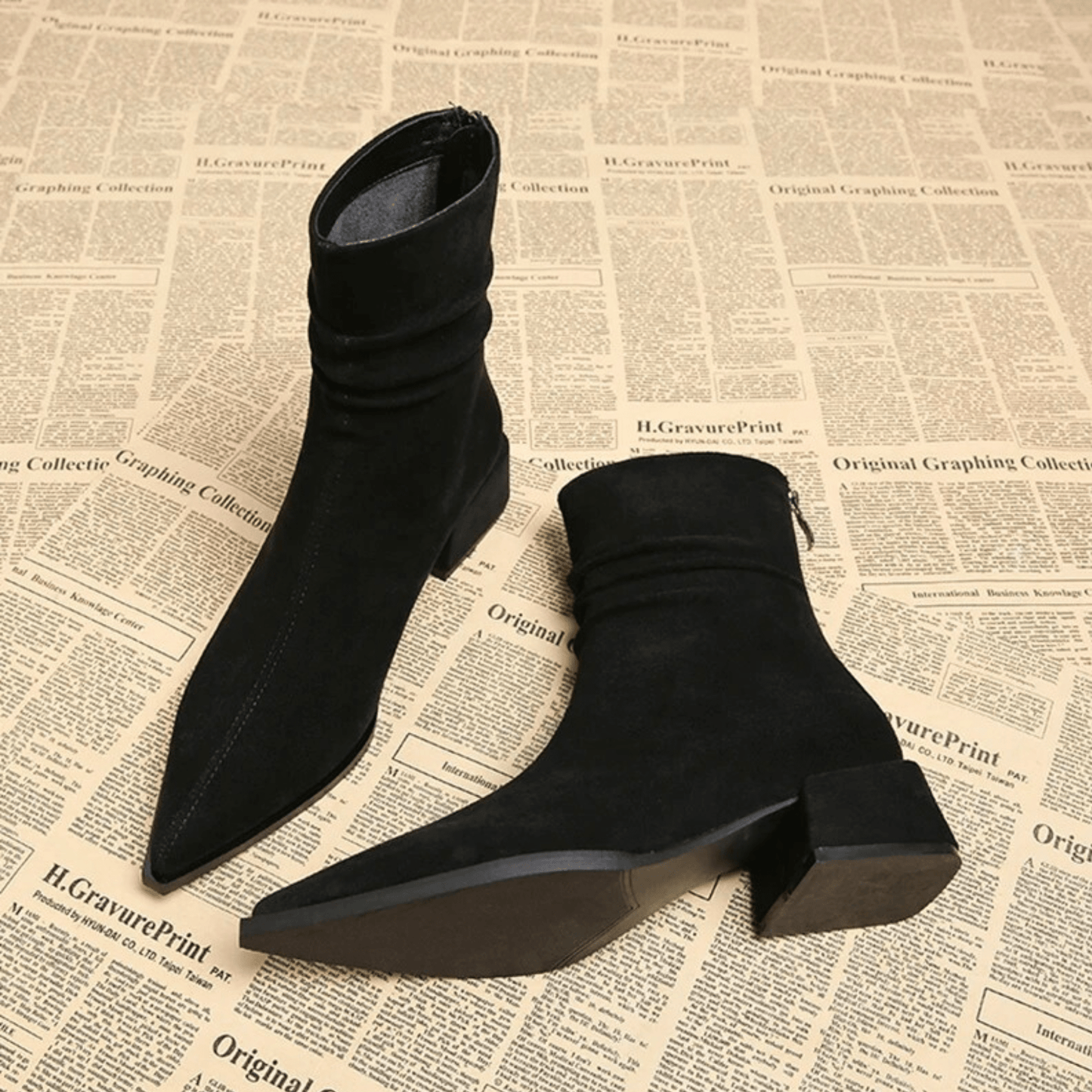 Piera - Bottines en Daim de Luxe