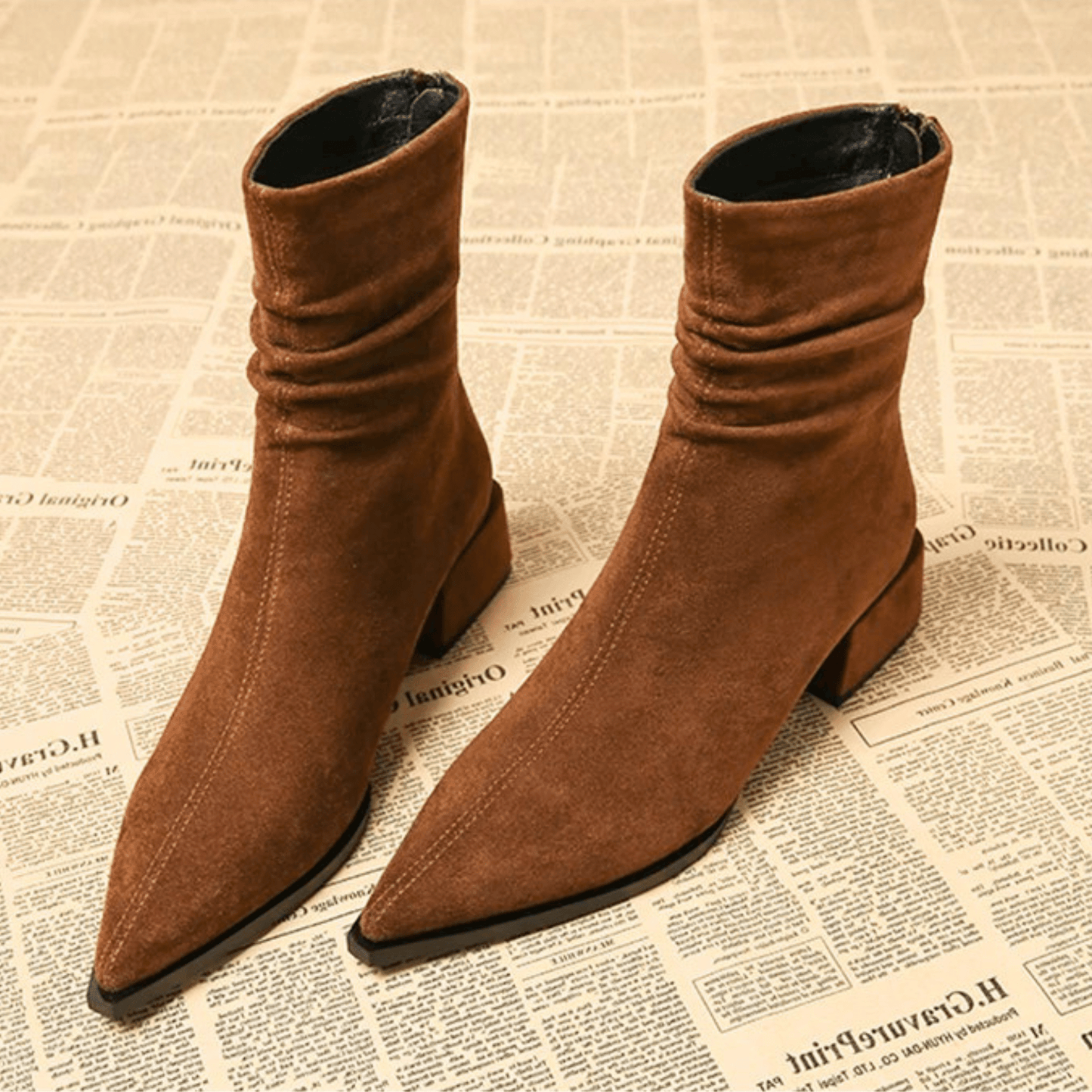 Piera - Bottines en Daim de Luxe
