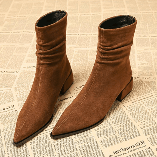 Piera - Bottines en Daim de Luxe