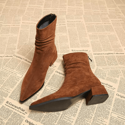 Piera - Bottines en Daim de Luxe