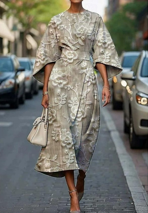 Angelica | Robe Midi à Charm Floral